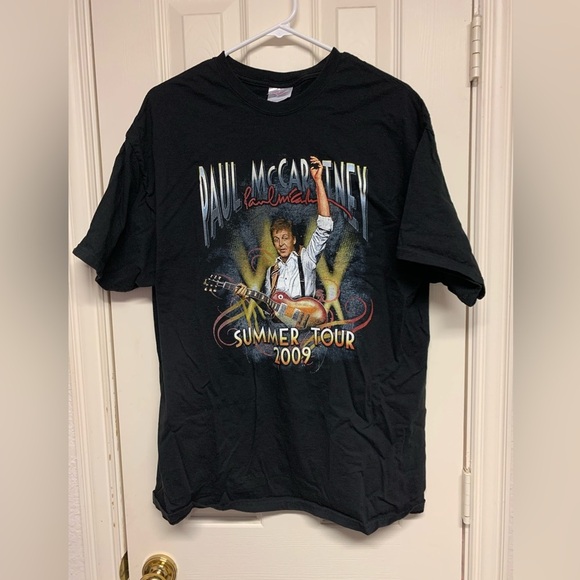 Paul McCartney summer tour 2009 concert tee mens t-shirt size XL Extra Large EUC - Picture 8 of 9